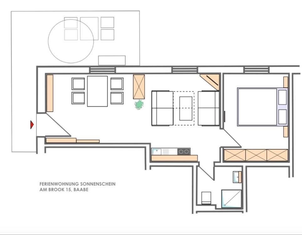 Apartamento Sonnenschein Am Brook Baabe Exterior foto
